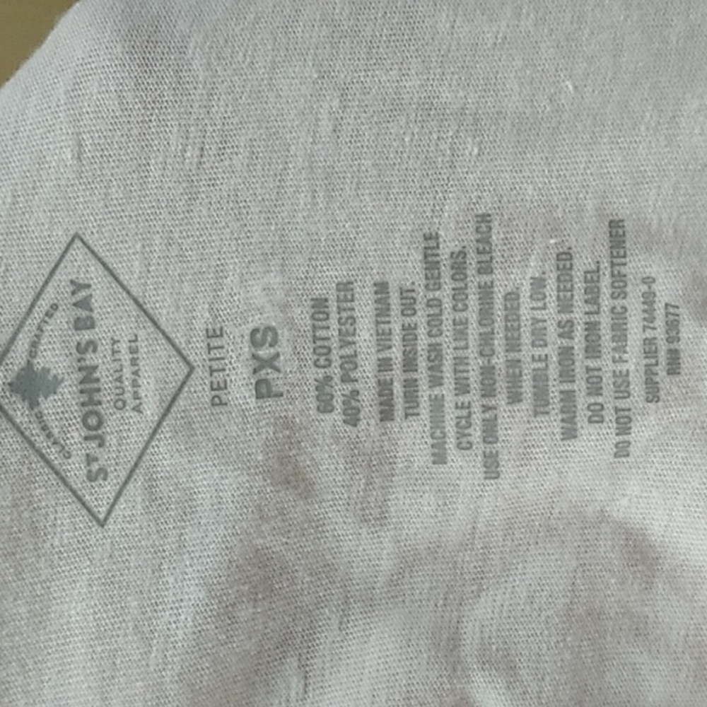 St John's Bay Women's Petite XS White t-shirt w Rainbow Were in this Together - Picture 6 of 6